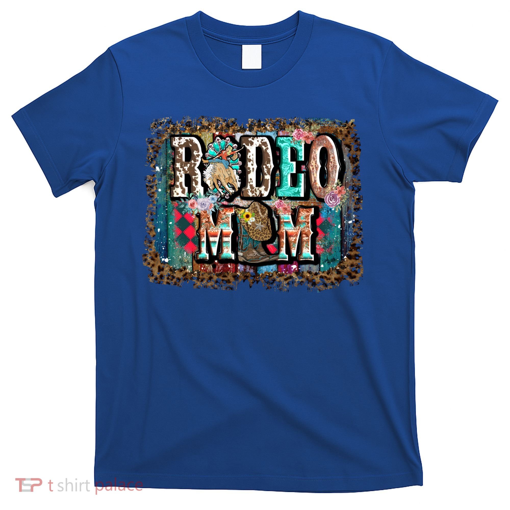 Rodeo Mom Gift Vintage Barrel Racing Mom Horse Barrel Xmas Gift T-Shirt