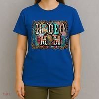 Rodeo Mom Gift Vintage Barrel Racing Mom Horse Barrel Xmas Gift T-Shirt thumb 4