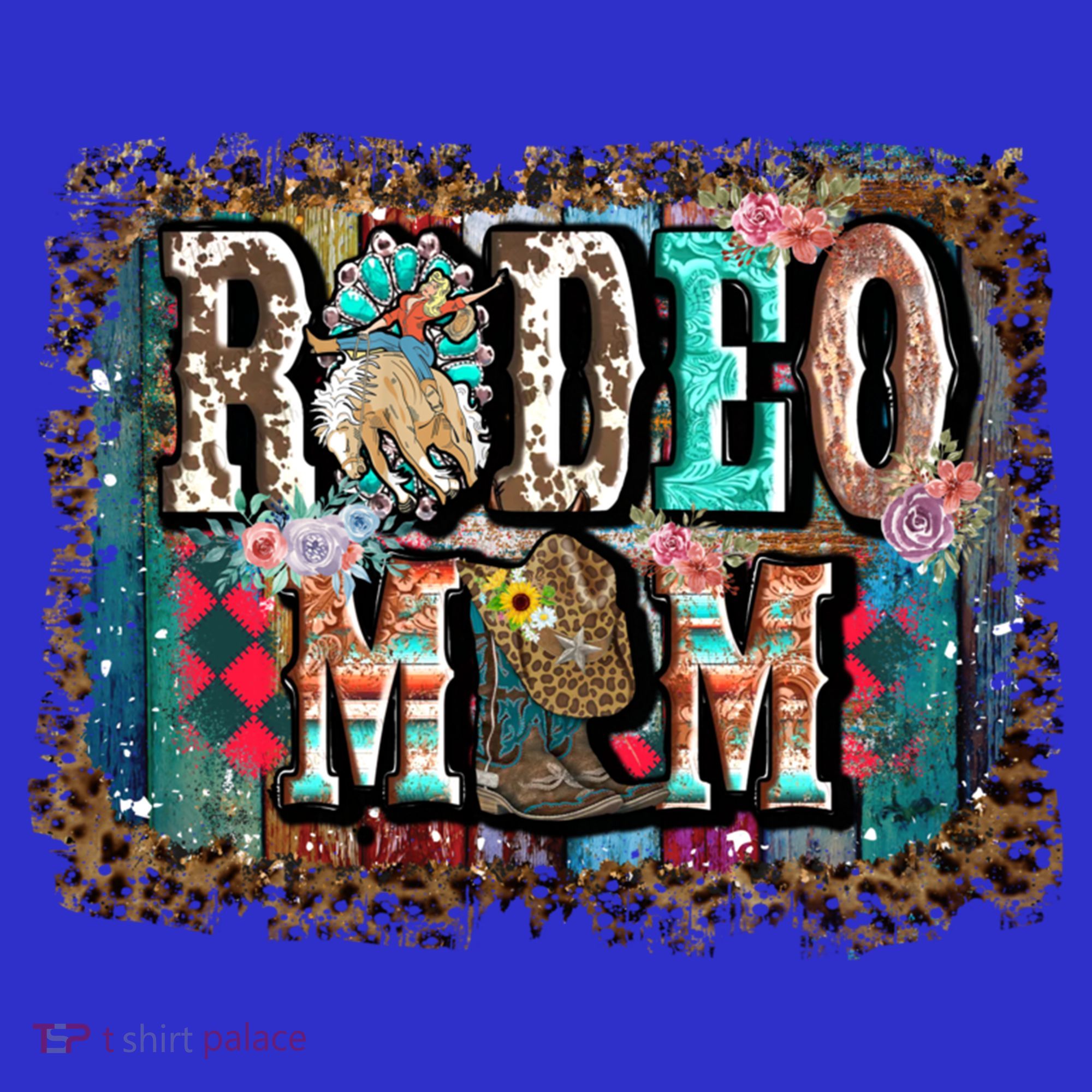 Rodeo Mom Gift Vintage Barrel Racing Mom Horse Barrel Xmas Gift T-Shirt
