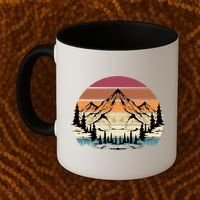 Retro Mountain Hike Hobby Sport Hiker Gift Camping Hiking Gift Coffee Mug thumb 2