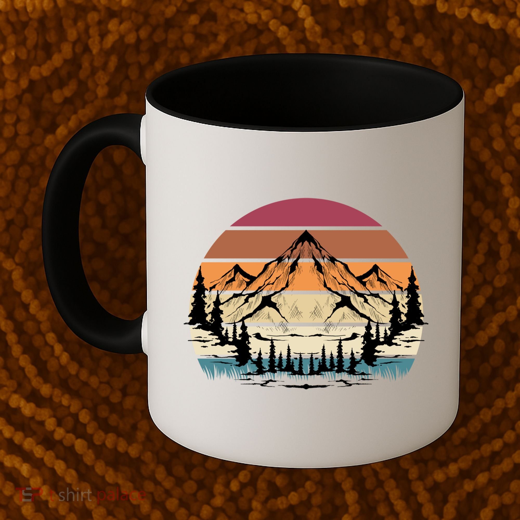 Retro Mountain Hike Hobby Sport Hiker Gift Camping Hiking Gift Coffee Mug