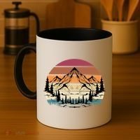 Retro Mountain Hike Hobby Sport Hiker Gift Camping Hiking Gift Coffee Mug thumb 4