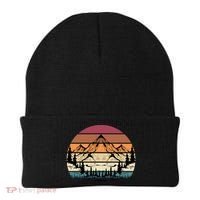 Retro Mountain Hike Hobby Sport Hiker Gift Camping Hiking Gift Beanie thumb 0