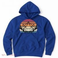 Retro Mountain Hike Hobby Sport Hiker Gift Camping Hiking Gift Hoodie thumb 0
