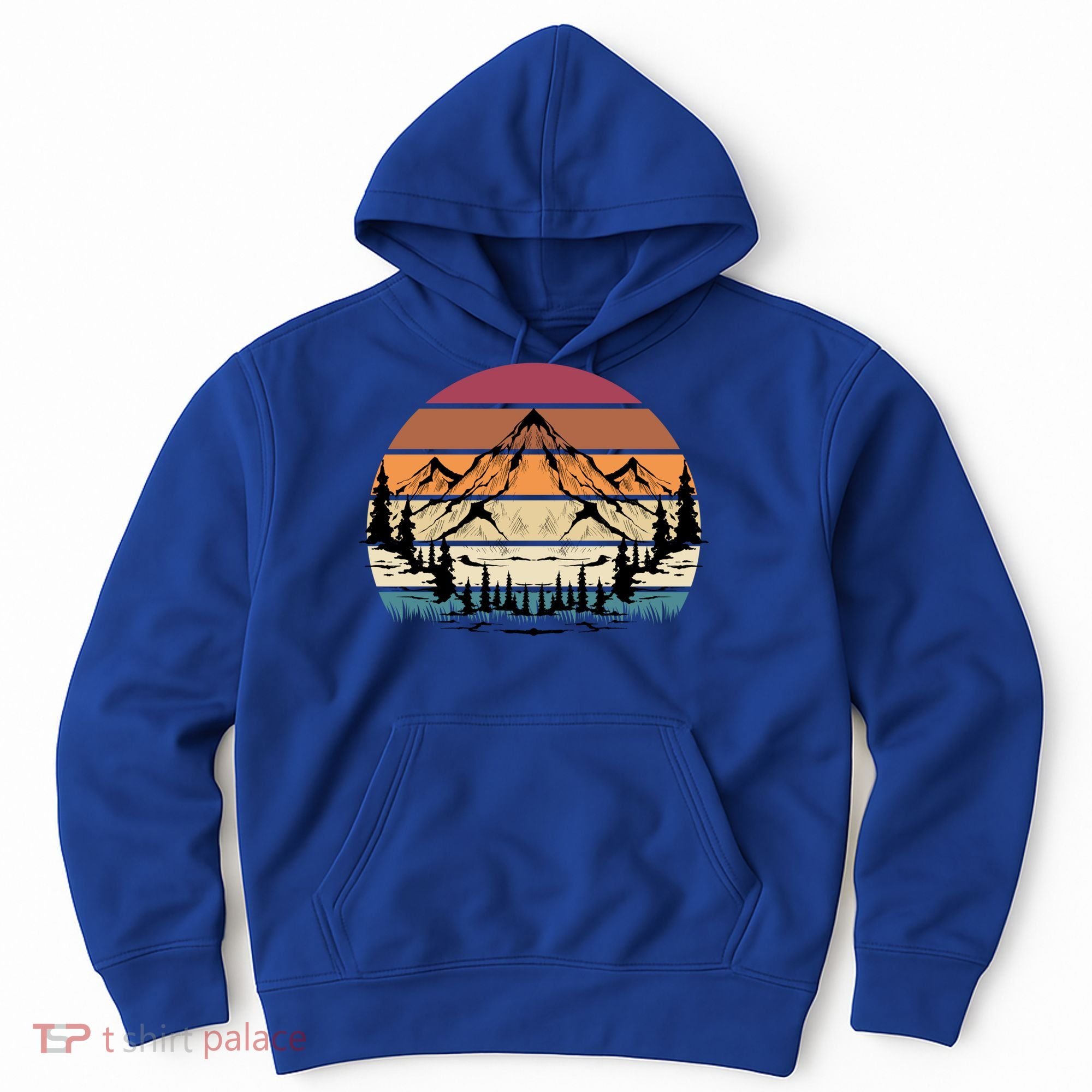 Retro Mountain Hike Hobby Sport Hiker Gift Camping Hiking Gift Hoodie