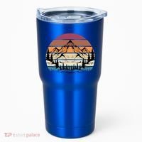 Retro Mountain Hike Hobby Sport Hiker Gift Camping Hiking Gift Tumbler thumb 0