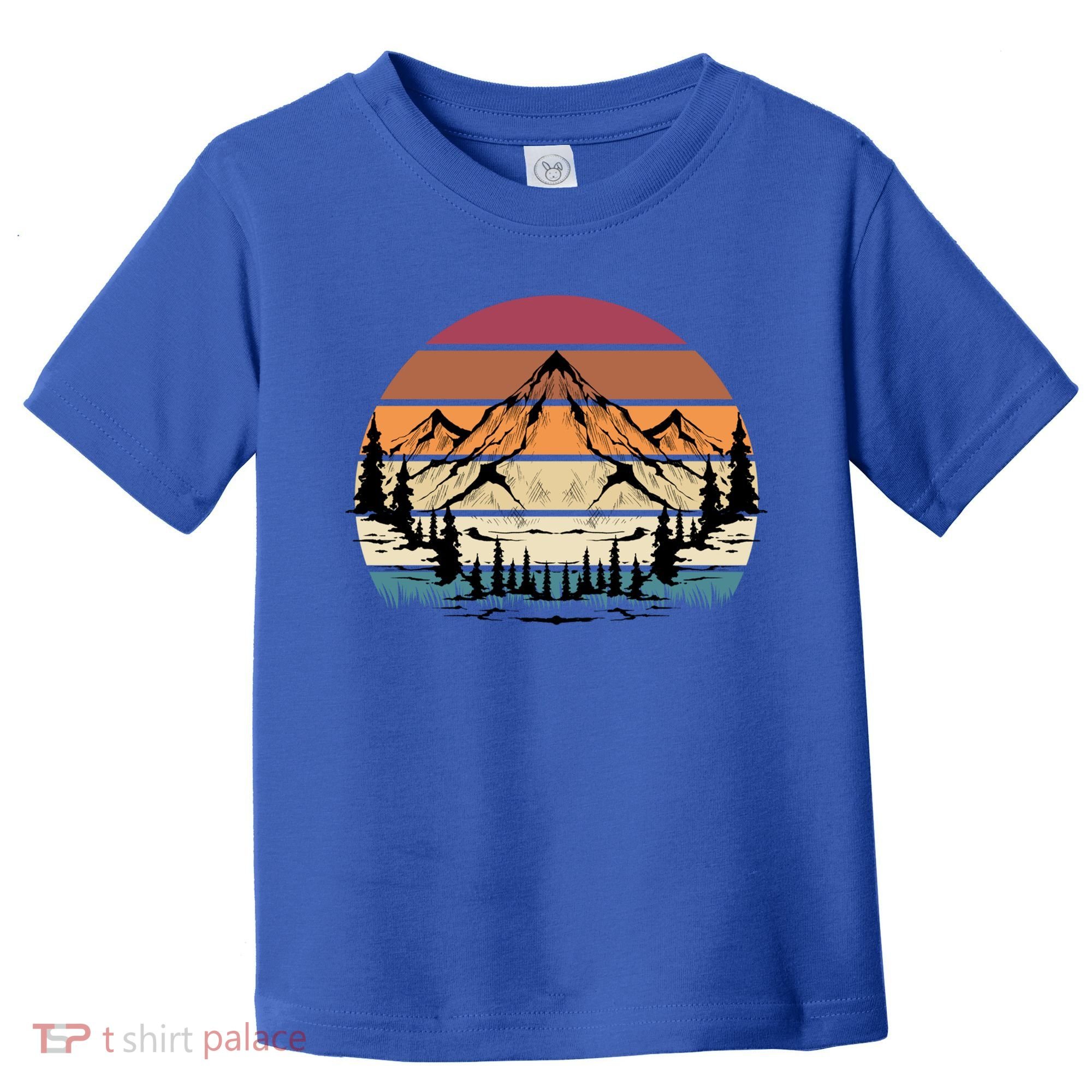 Retro Mountain Hike Hobby Sport Hiker Gift Camping Hiking Gift Toddler T-Shirt
