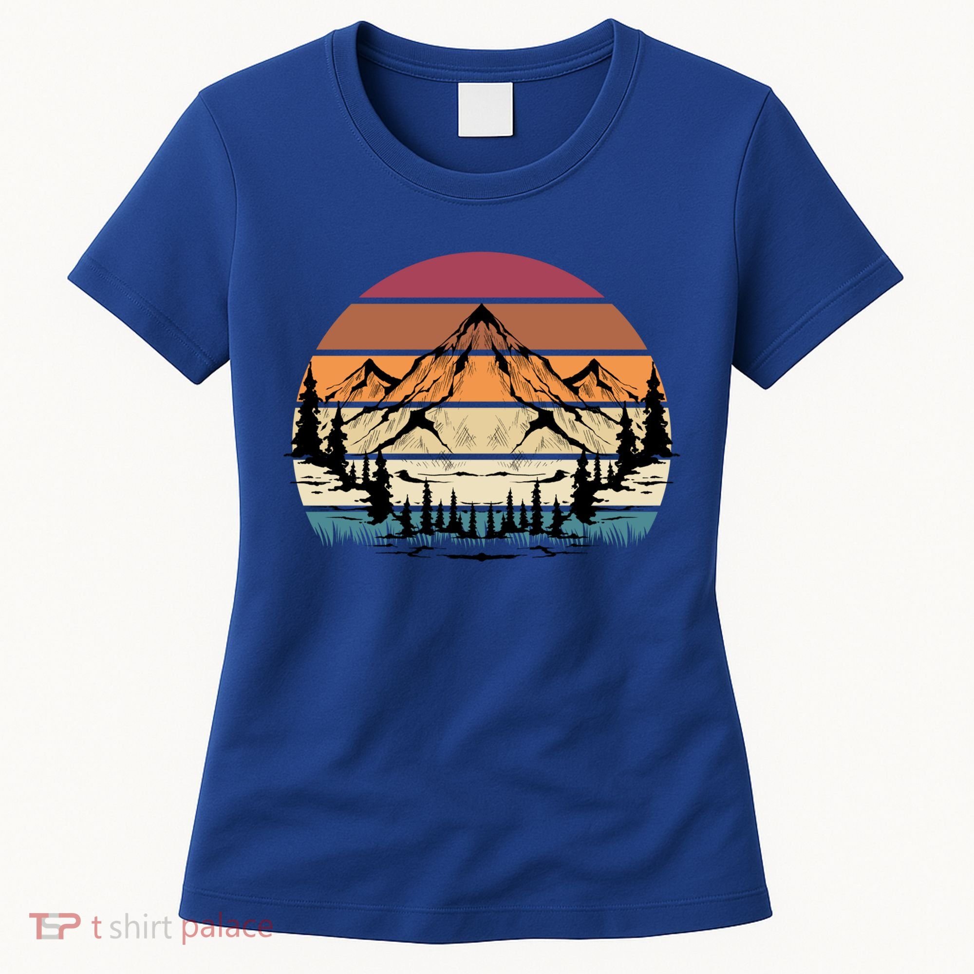 Retro Mountain Hike Hobby Sport Hiker Gift Camping Hiking Gift Women's T-Shirt