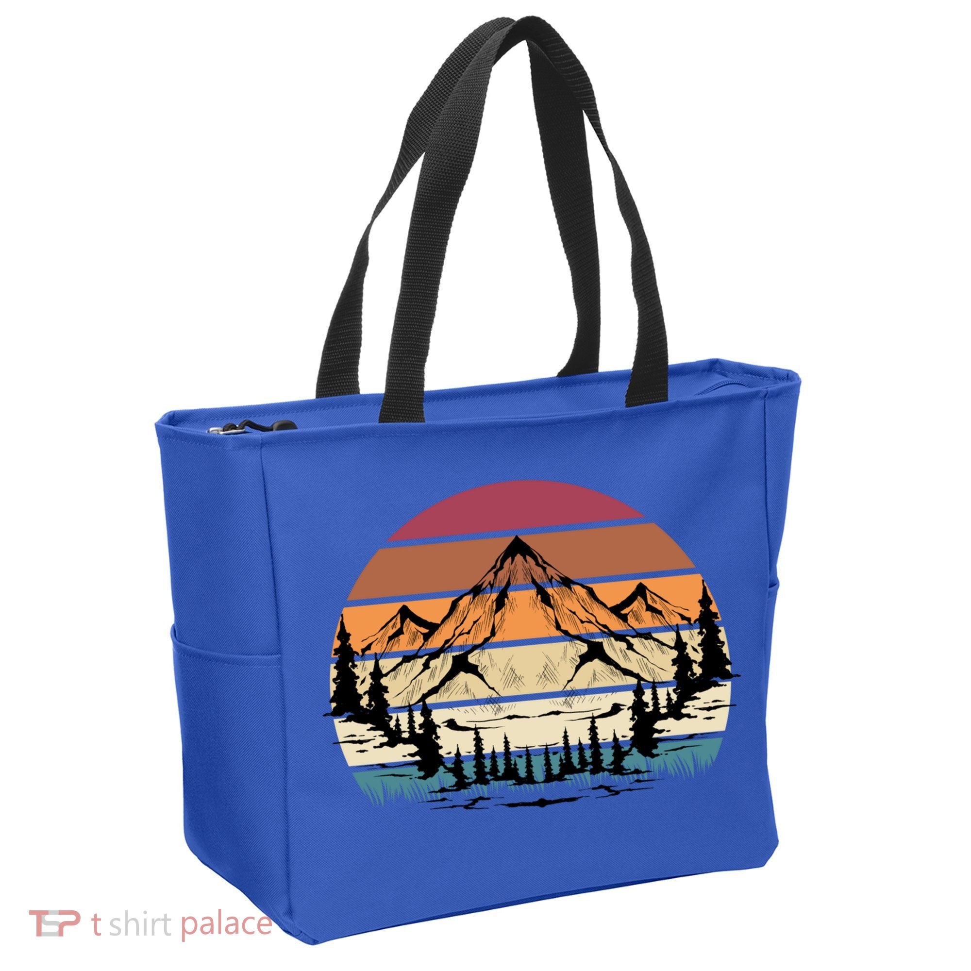 Retro Mountain Hike Hobby Sport Hiker Gift Camping Hiking Gift Tote Bag