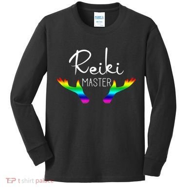 Reiki Master Holistic Energy Healing Kids Long Sleeve Shirt