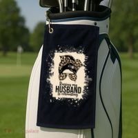 Raising My Husband Is Exhausting Golf Towel thumb 2