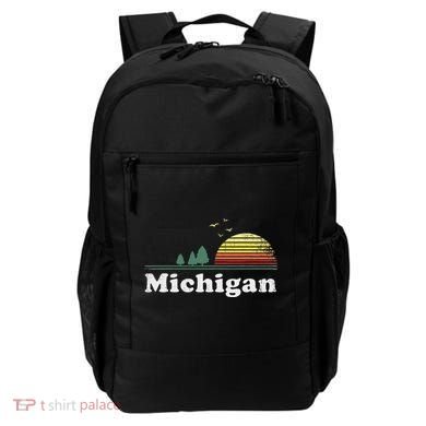 Retro Michigan Image Novelty Home Mi State Souvenir Backpack