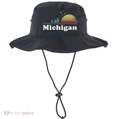 Retro Michigan Image Novelty Home Mi State Souvenir Bucket Hat