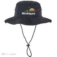 Retro Michigan Image Novelty Home Mi State Souvenir Bucket Hat thumb 0