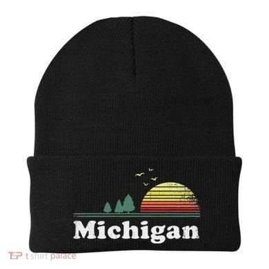 Retro Michigan Image Novelty Home Mi State Souvenir Beanie