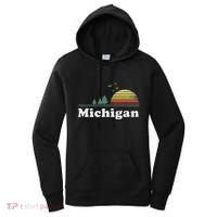 Retro Michigan Image Novelty Home Mi State Souvenir Women's Hoodie thumb 0