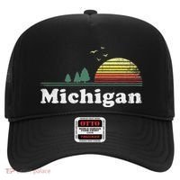 Retro Michigan Image Novelty Home Mi State Souvenir Hat thumb 0
