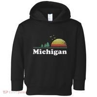 Retro Michigan Image Novelty Home Mi State Souvenir Toddler Hoodie thumb 0