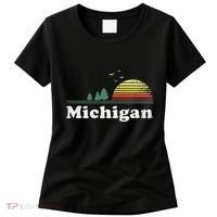 Retro Michigan Image Novelty Home Mi State Souvenir Women's T-Shirt thumb 0