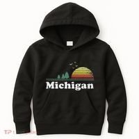 Retro Michigan Image Novelty Home Mi State Souvenir Kids Hoodie thumb 0