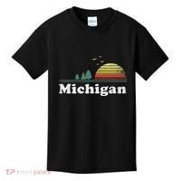 Retro Michigan Image Novelty Home Mi State Souvenir Kids T-Shirt thumb 0