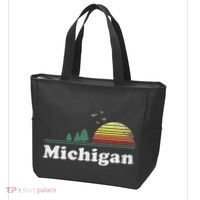 Retro Michigan Image Novelty Home Mi State Souvenir Tote Bag thumb 3