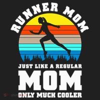 Runner Mom Just Like A Regular Mom Marathon Moms Mom Running Great Gift Beanie thumb 2