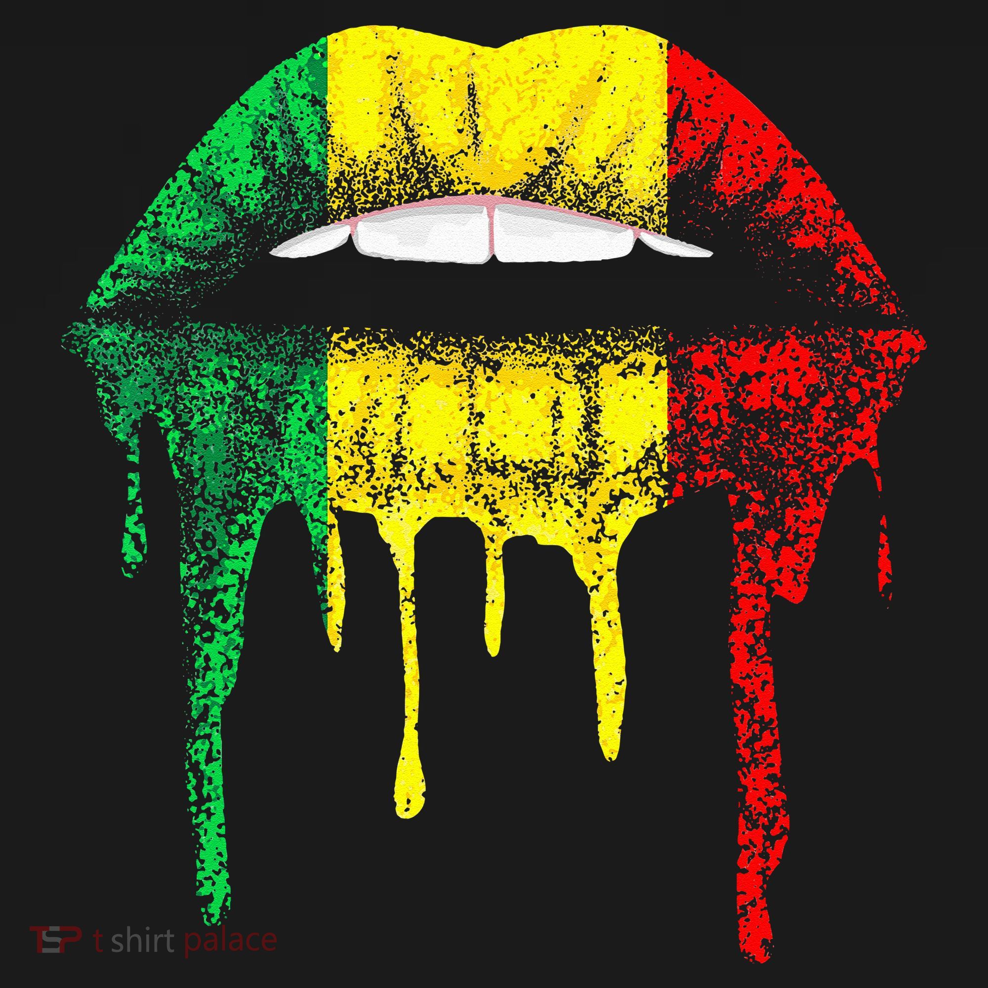 Reggae Music Jamaica Kissing Lips Flag Rastafari Rasta Women's Hoodie
