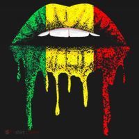 Reggae Music Jamaica Kissing Lips Flag Rastafari Rasta Ornament thumb 1