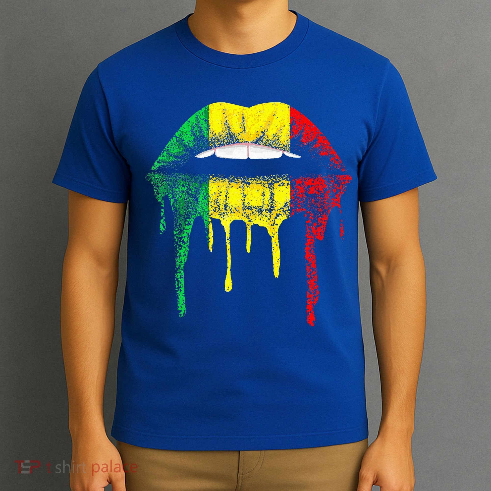 Reggae Music Jamaica Kissing Lips Flag Rastafari Rasta T-Shirt