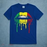 Reggae Music Jamaica Kissing Lips Flag Rastafari Rasta T-Shirt thumb 5