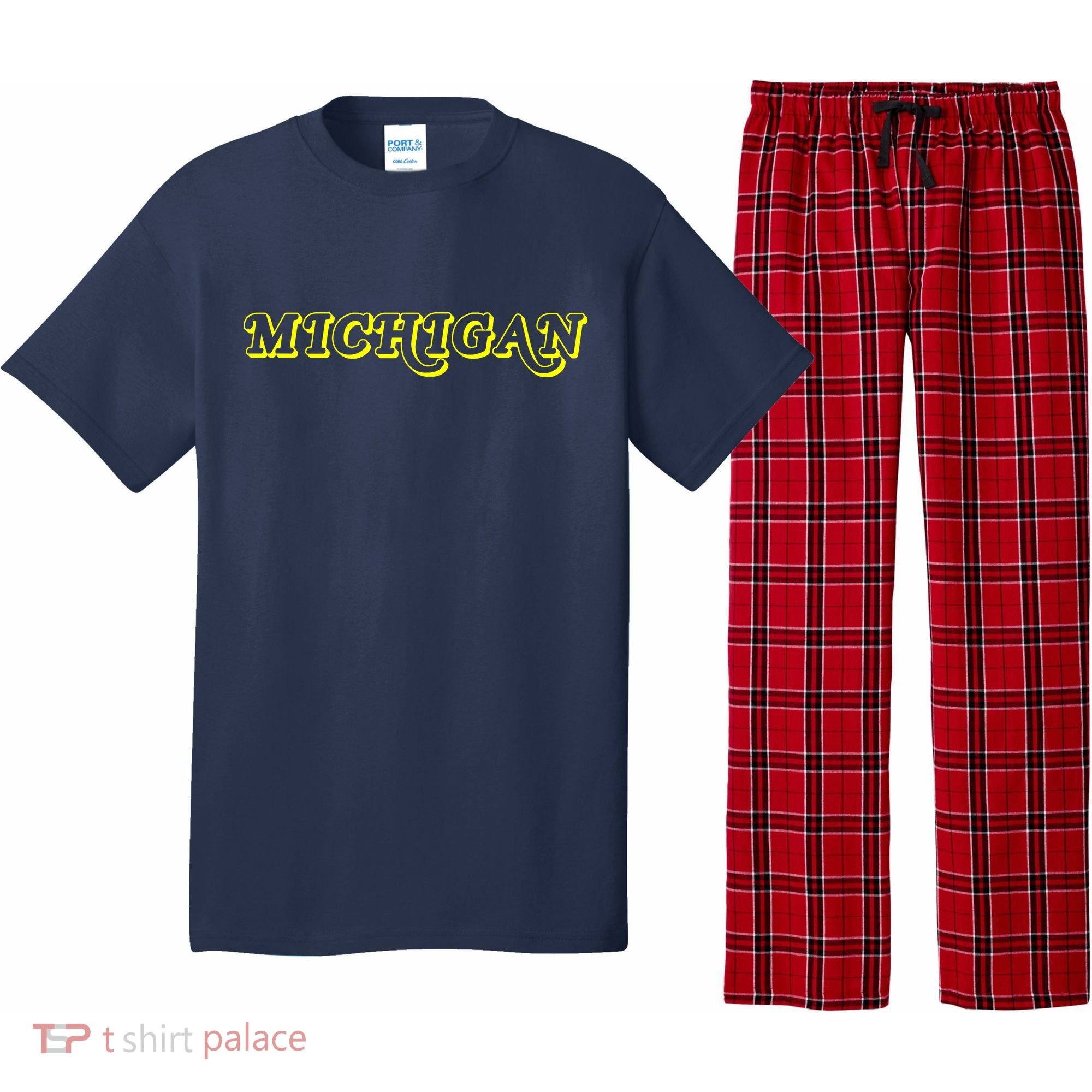 Retro Michigan Logo Pajama Set