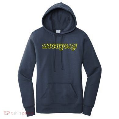 Retro Michigan Logo Women's Hoodie