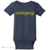 Retro Michigan Logo Baby Bodysuit thumb 0