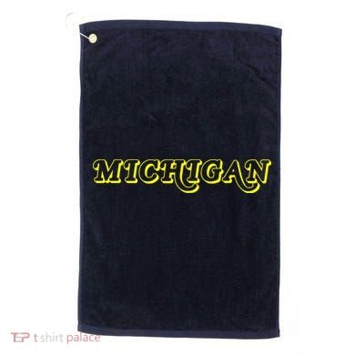 Retro Michigan Logo Golf Towel