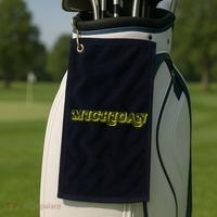 Retro Michigan Logo Golf Towel thumb 2