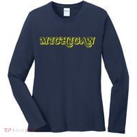 Retro Michigan Logo Women's Long Sleeve Shirt thumb 0