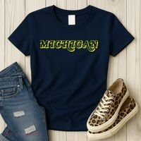 Retro Michigan Logo Women's T-Shirt thumb 3