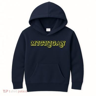 Retro Michigan Logo Kids Hoodie