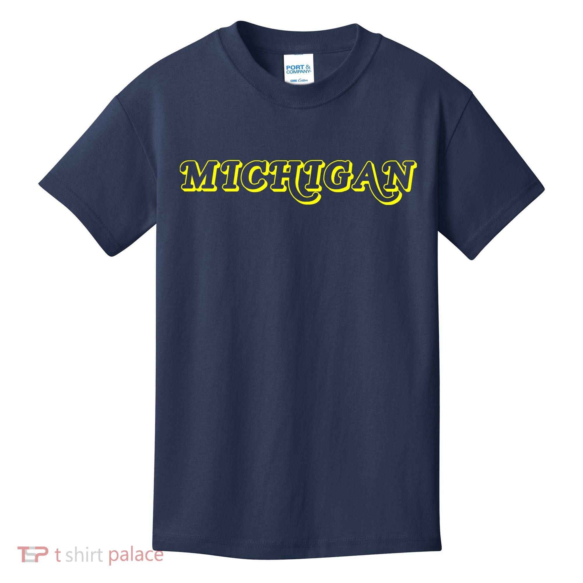 Retro Michigan Logo Kids T-Shirt