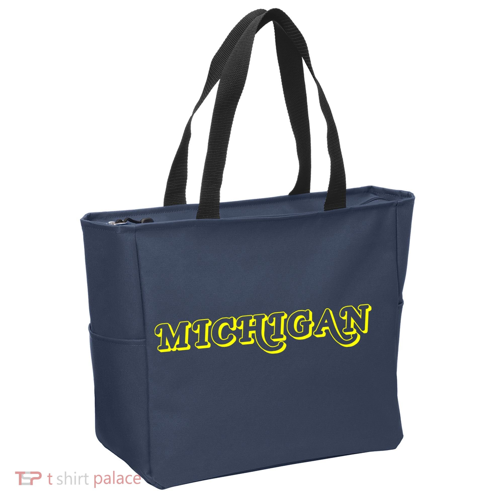 Retro Michigan Logo Tote Bag