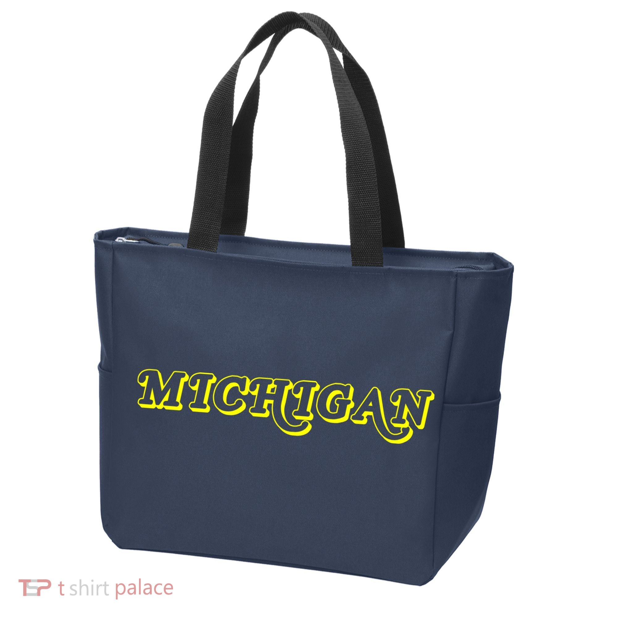 Retro Michigan Logo Tote Bag