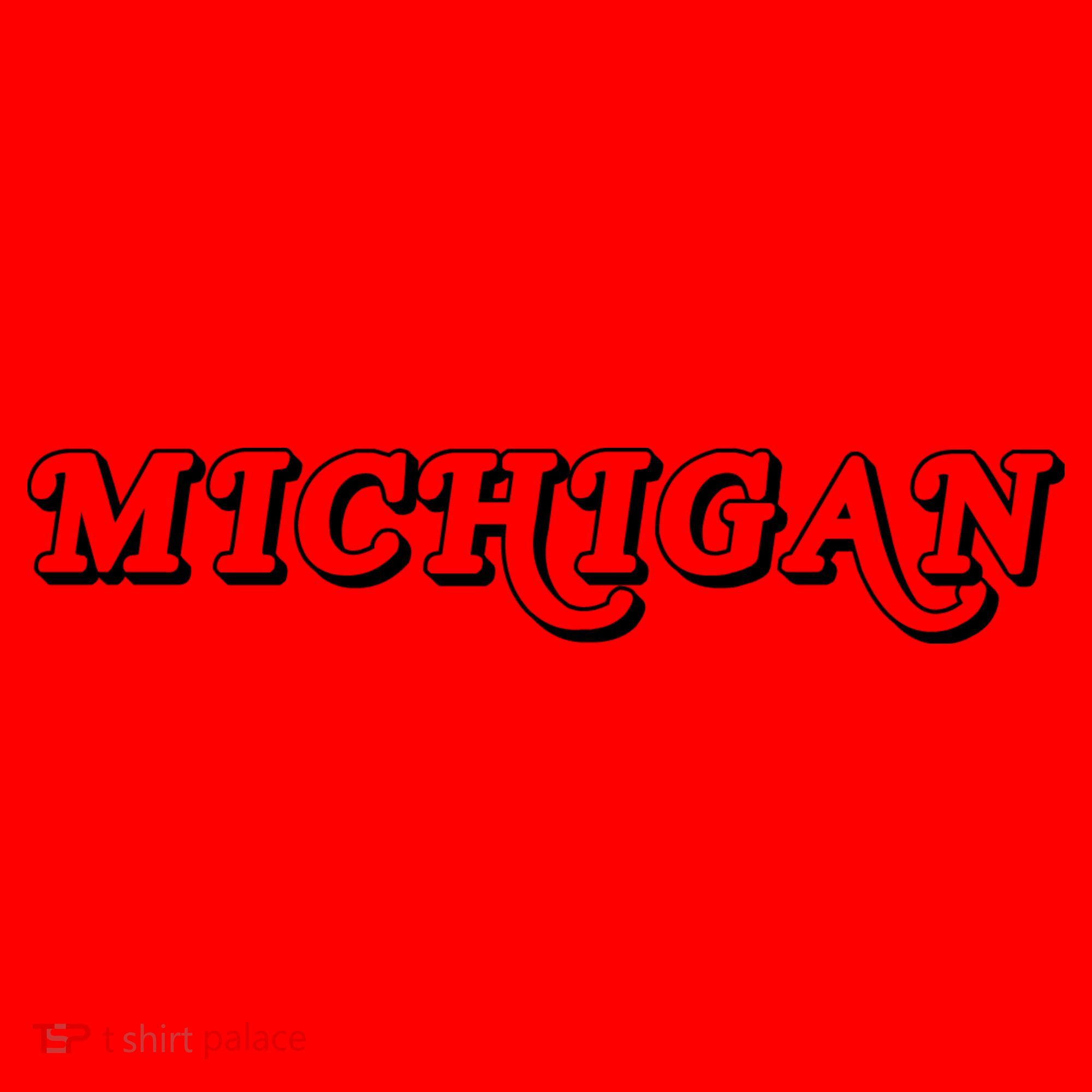 Retro Michigan Logo Santa Hat