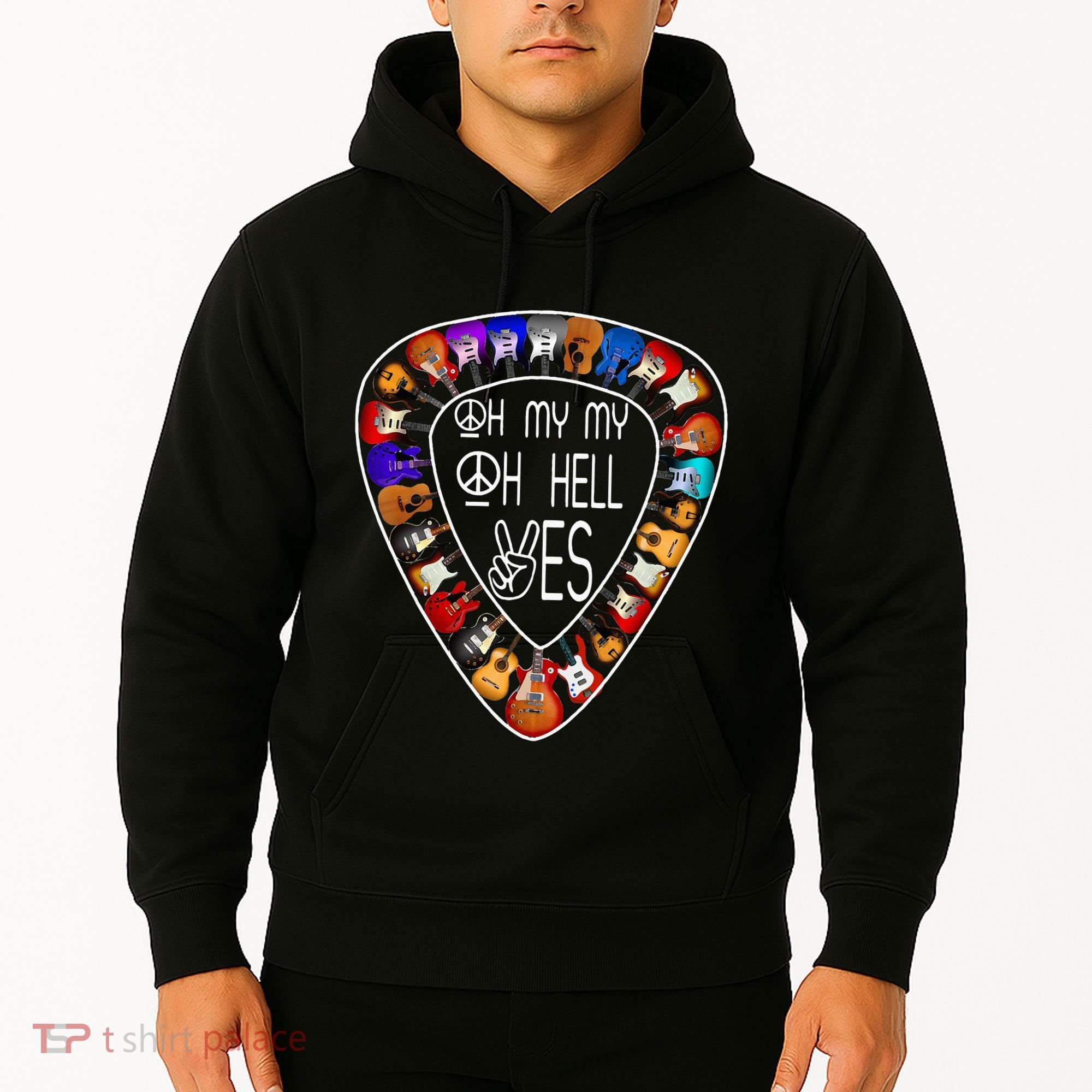 Retro Music Lover's Yes Hells My Petty Guitar Hoodie