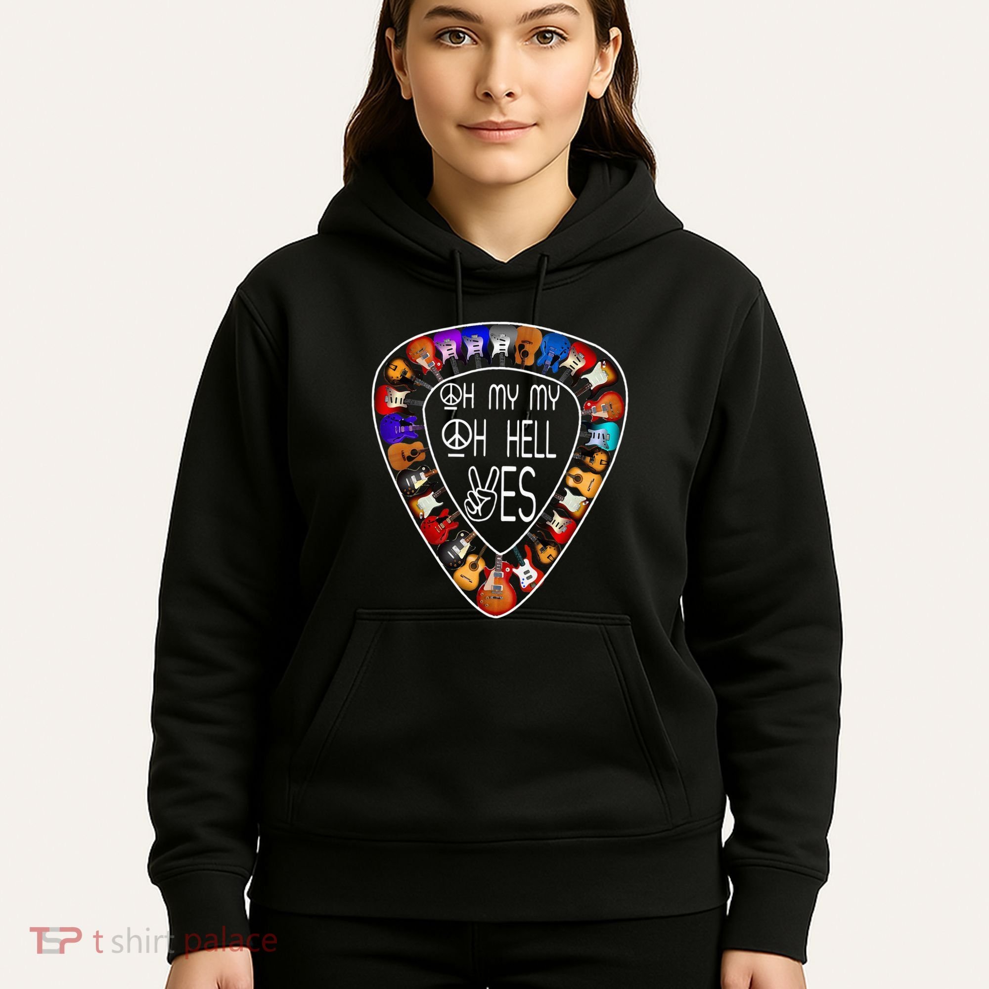 Retro Music Lover's Yes Hells My Petty Guitar Hoodie