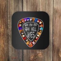 Retro Music Lover's Yes Hells My Petty Guitar Coaster thumb 0
