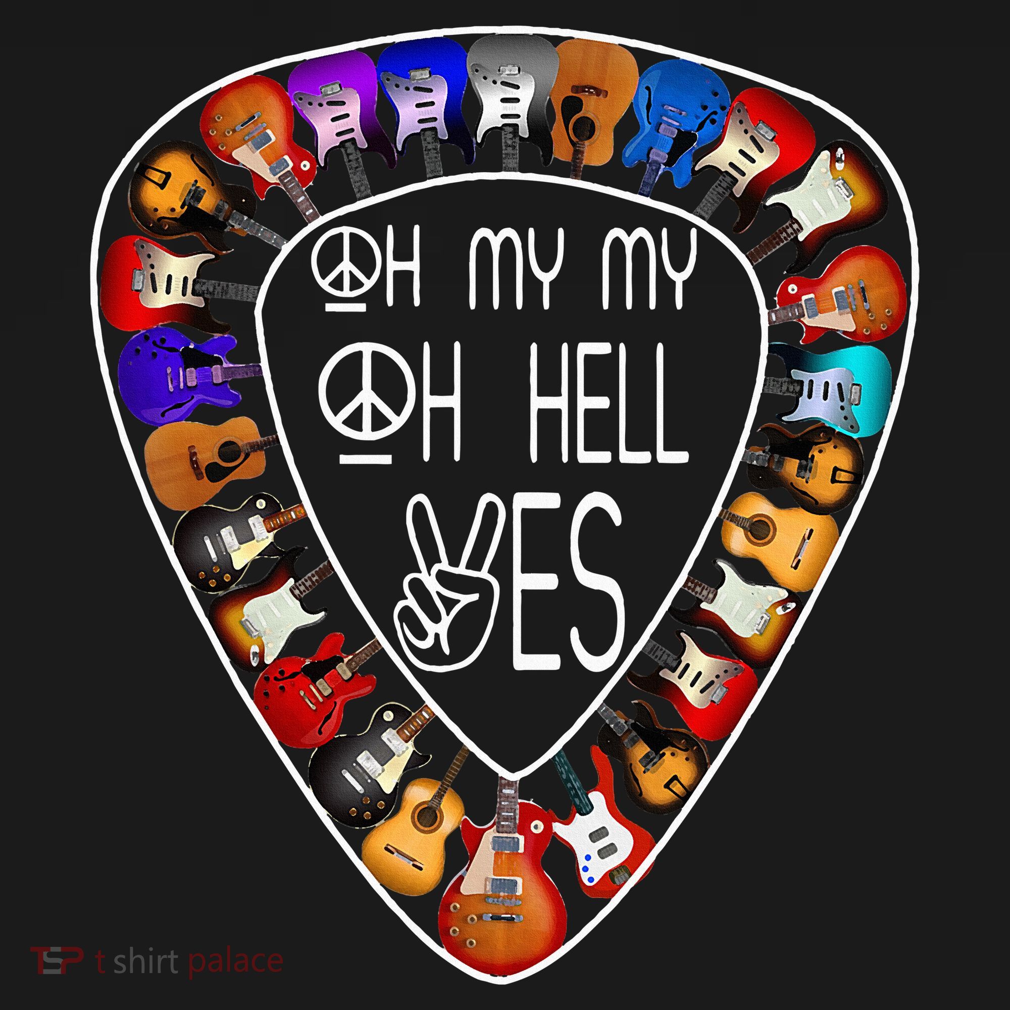 Retro Music Lover's Yes Hells My Petty Guitar Women's Hoodie