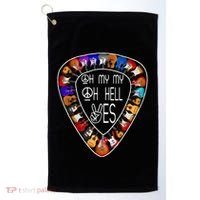 Retro Music Lover's Yes Hells My Petty Guitar Golf Towel thumb 0
