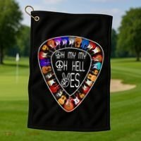 Retro Music Lover's Yes Hells My Petty Guitar Golf Towel thumb 1