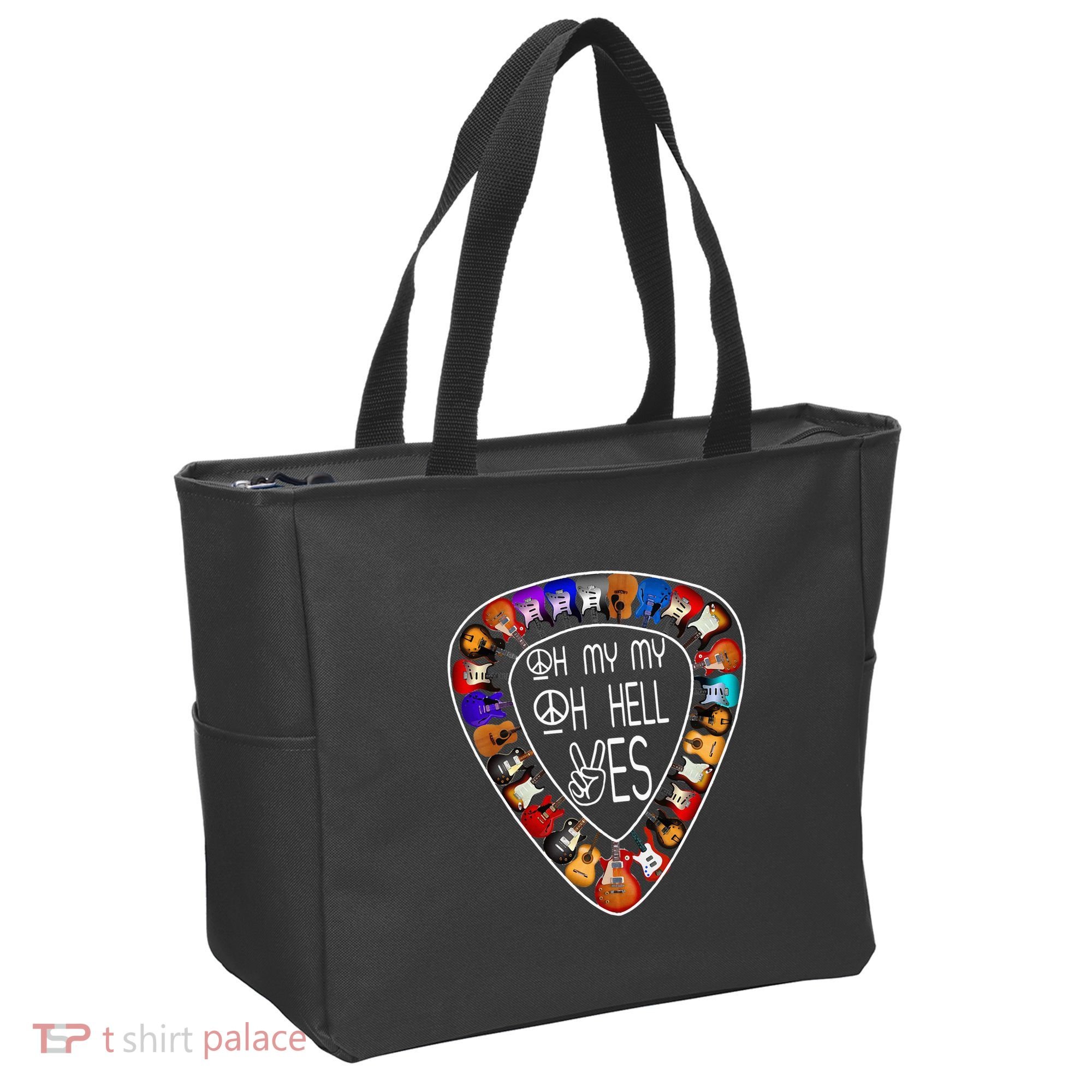 Retro Music Lover's Yes Hells My Petty Guitar Tote Bag